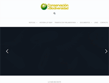 Tablet Screenshot of conservacionybiodiversidad.cl